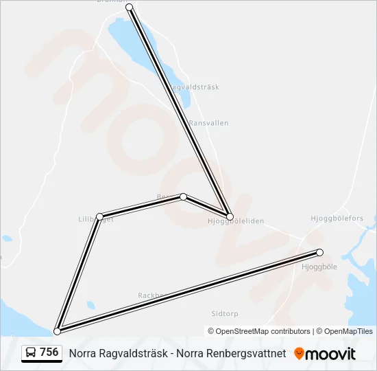 756 Bus Line Map