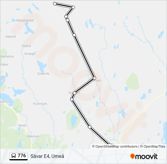 776 Bus Line Map