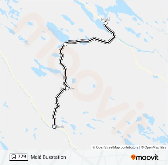 779 Bus Line Map