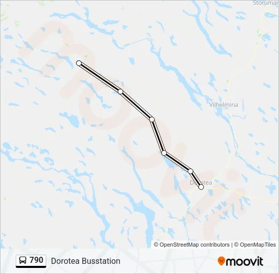 790 Bus Line Map