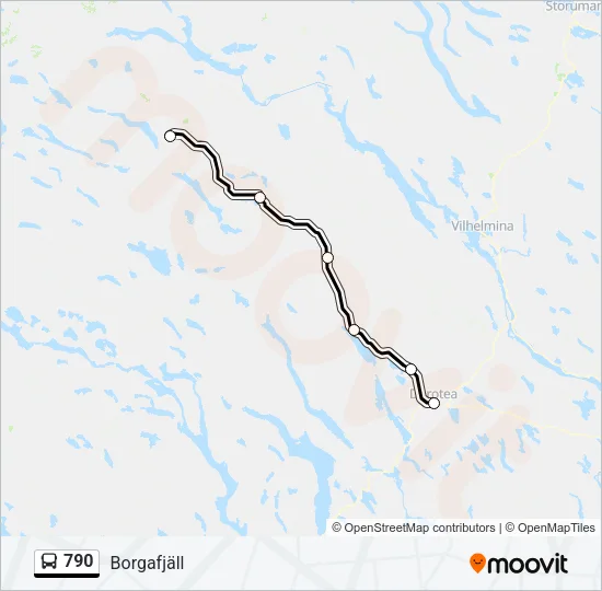 790 Bus Line Map