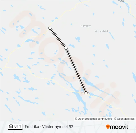 811 Bus Line Map