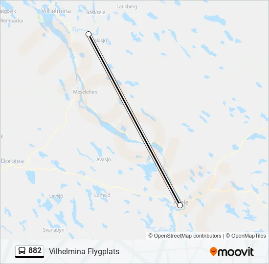 882 Bus Line Map
