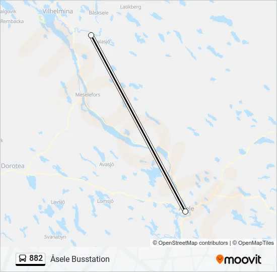 882 Bus Line Map