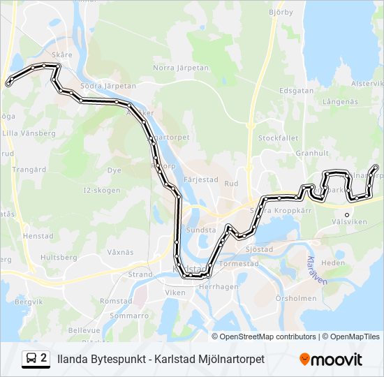 2 bus Line Map