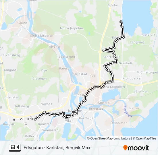 4 Bus Line Map