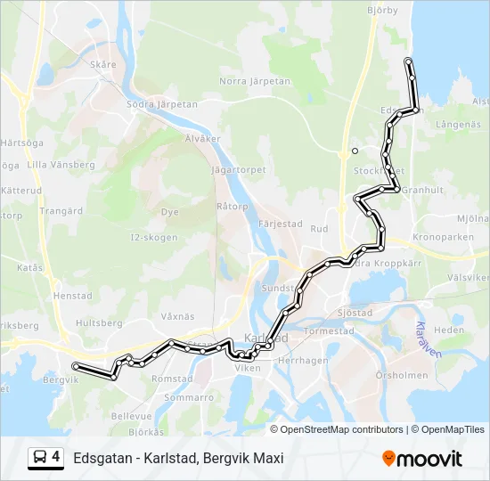 4 Bus Line Map