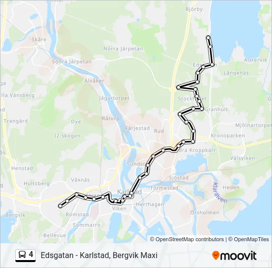 4 Bus Line Map