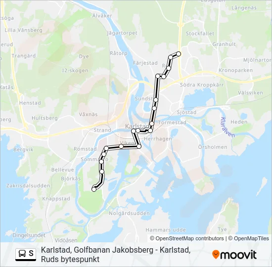 S Bus Line Map