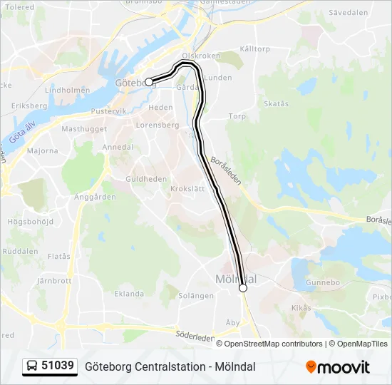 51039 Bus Line Map