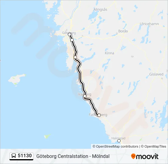 51130 Bus Line Map