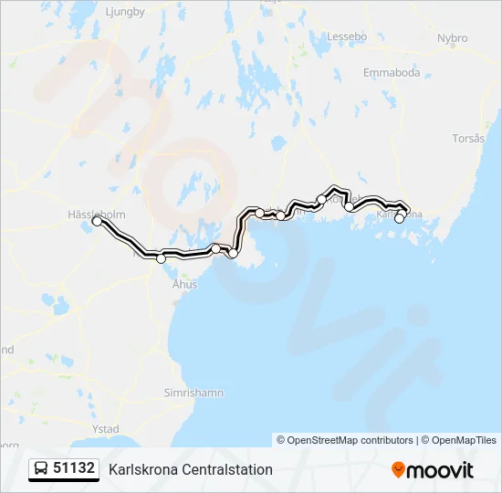 51132 Bus Line Map