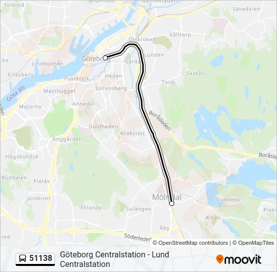 51138 Bus Line Map