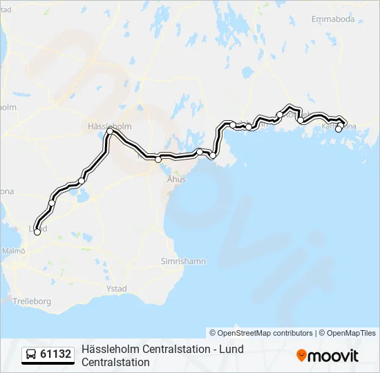 61132 Bus Line Map