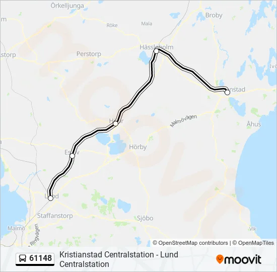 61148 Bus Line Map