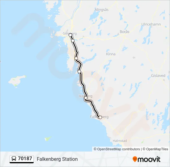 70187 Bus Line Map