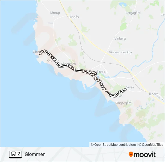2 Bus Line Map