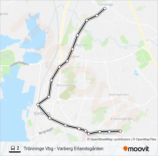 2 Bus Line Map