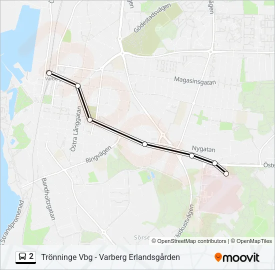 2 Bus Line Map