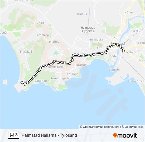 3 bus Line Map