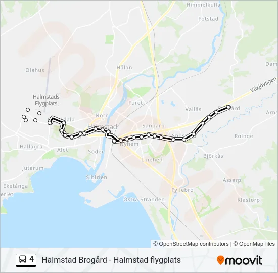 4 Bus Line Map
