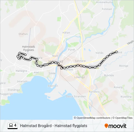 4 Bus Line Map