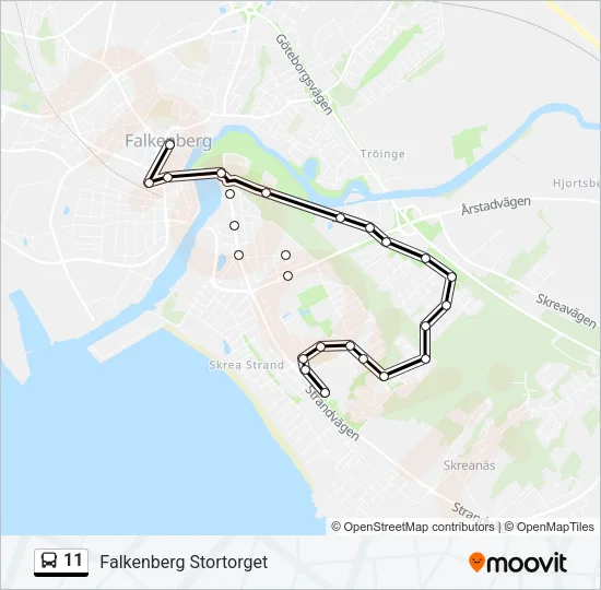 11 Bus Line Map