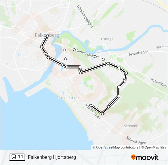 11 Bus Line Map