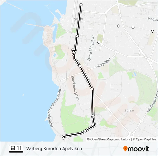 11 Bus Line Map