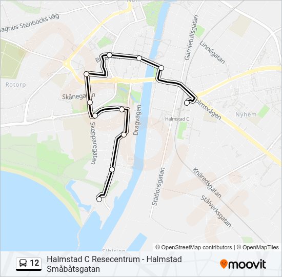 12 bus Line Map