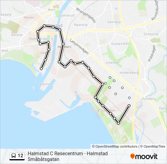 12 Bus Line Map
