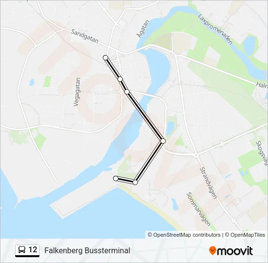 12 Bus Line Map