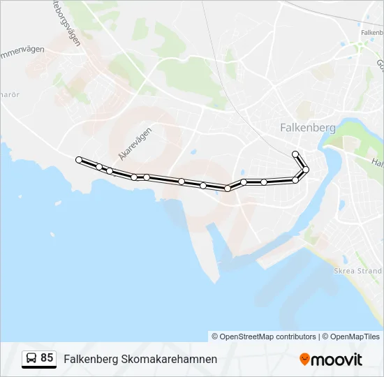 85 Bus Line Map