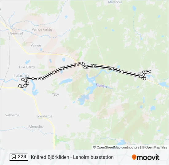 223 Bus Line Map