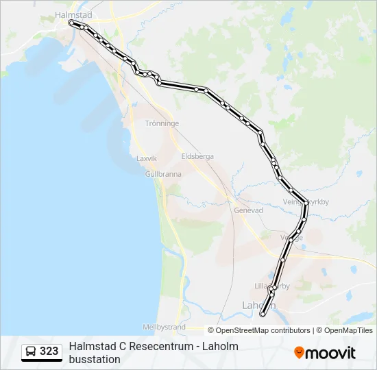 323 Bus Line Map