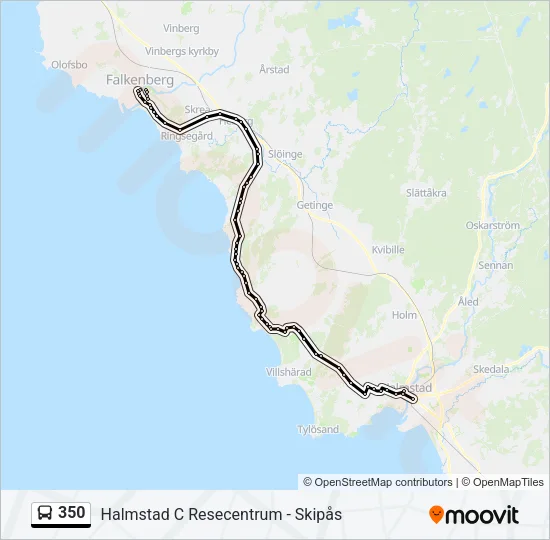 350 Bus Line Map