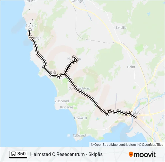 350 Bus Line Map