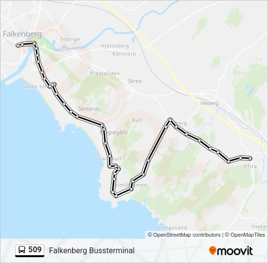 509 Bus Line Map