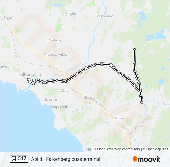 517 Bus Line Map