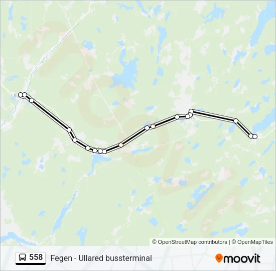 558 Bus Line Map
