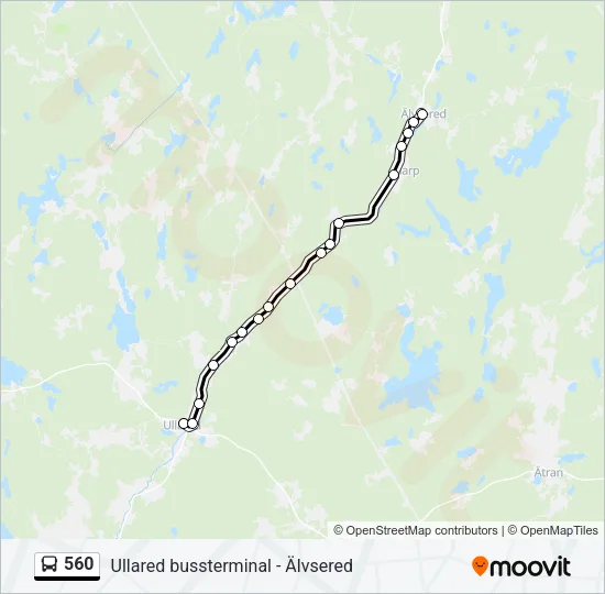 560 Bus Line Map
