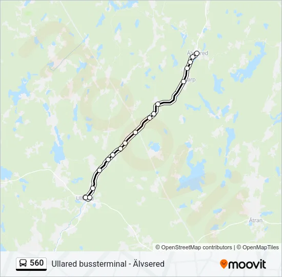 560 Bus Line Map