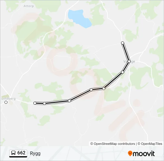 662 Bus Line Map