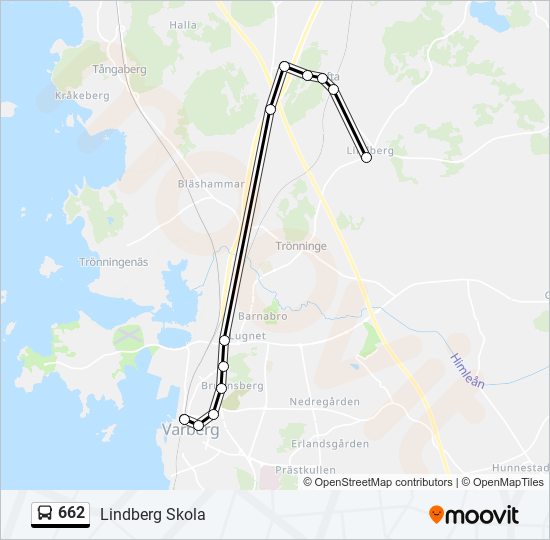 662 bus Line Map