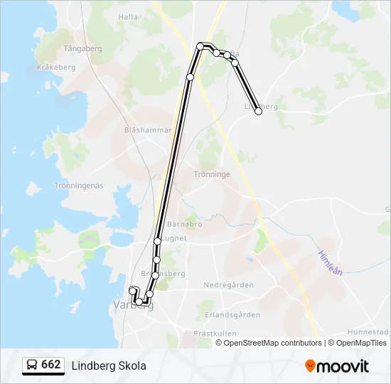 662 Bus Line Map