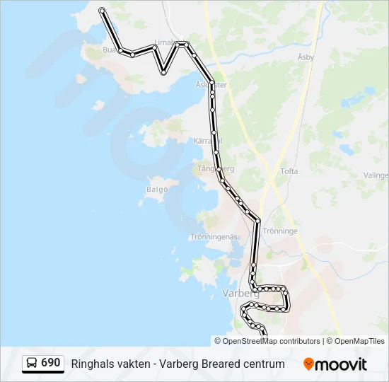 690 Bus Line Map