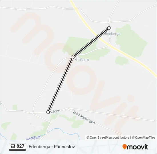 827 Bus Line Map