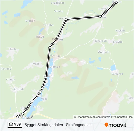 939 Bus Line Map