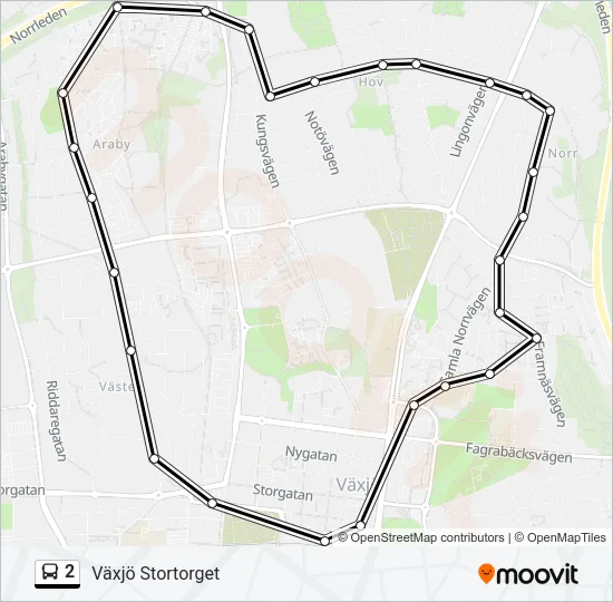 2 Bus Line Map