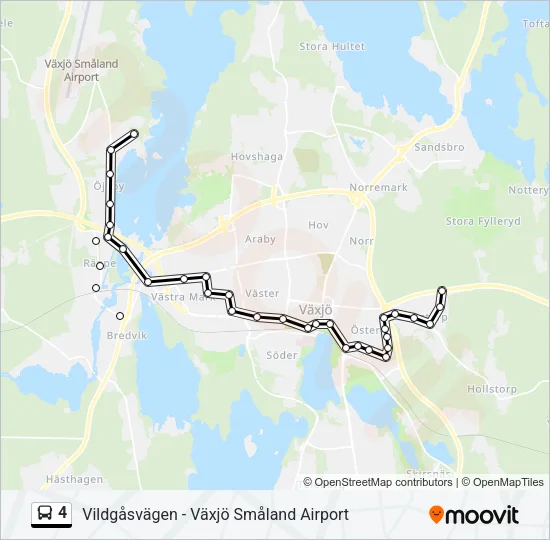 4 Bus Line Map